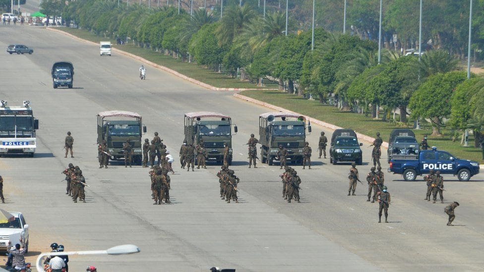 MYANMAR: Protesters defy military warning in mass strike 6 117134025 gettyimages 1231318288