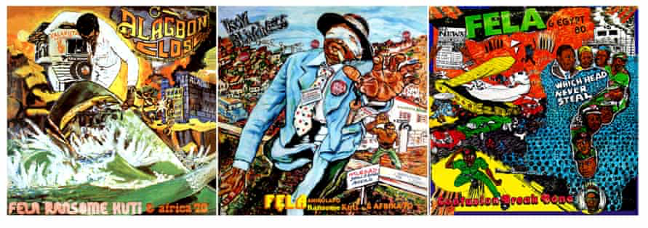 Lemi Ghariokwu, Fela Kuti’s artist: ‘He always had someone for rolling joints. It was a rockstar lifestyle’ 6 LEMI GHARIOKU DESIGNS 2