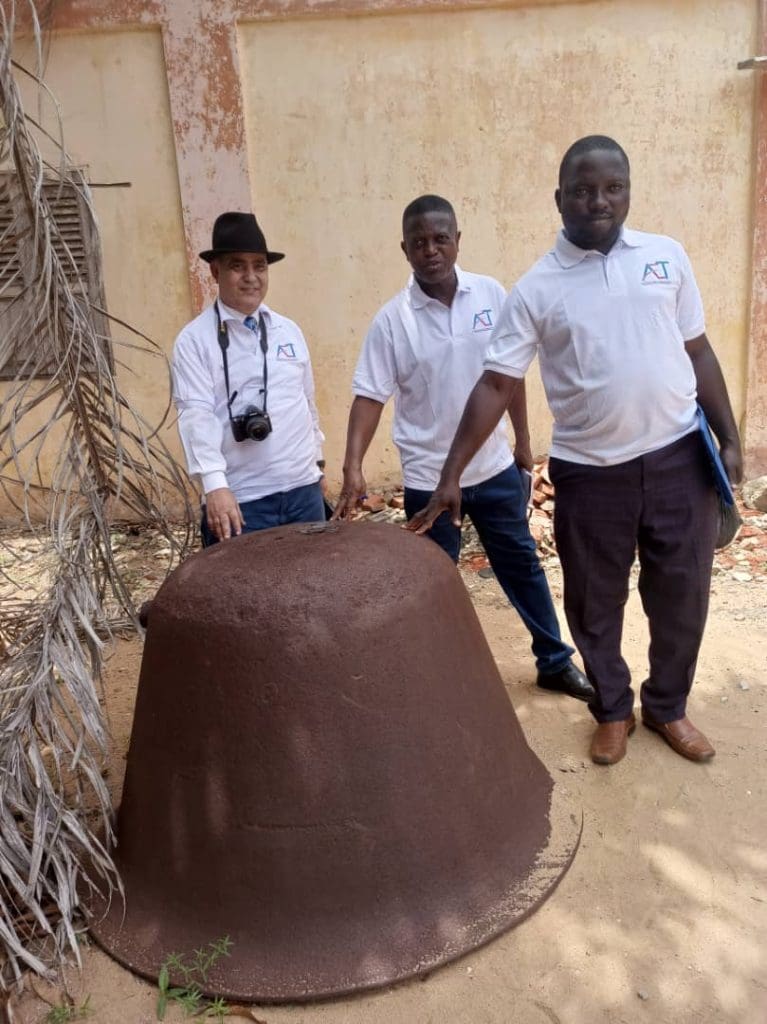 With fellow Writers at the House of Slaves in Togo