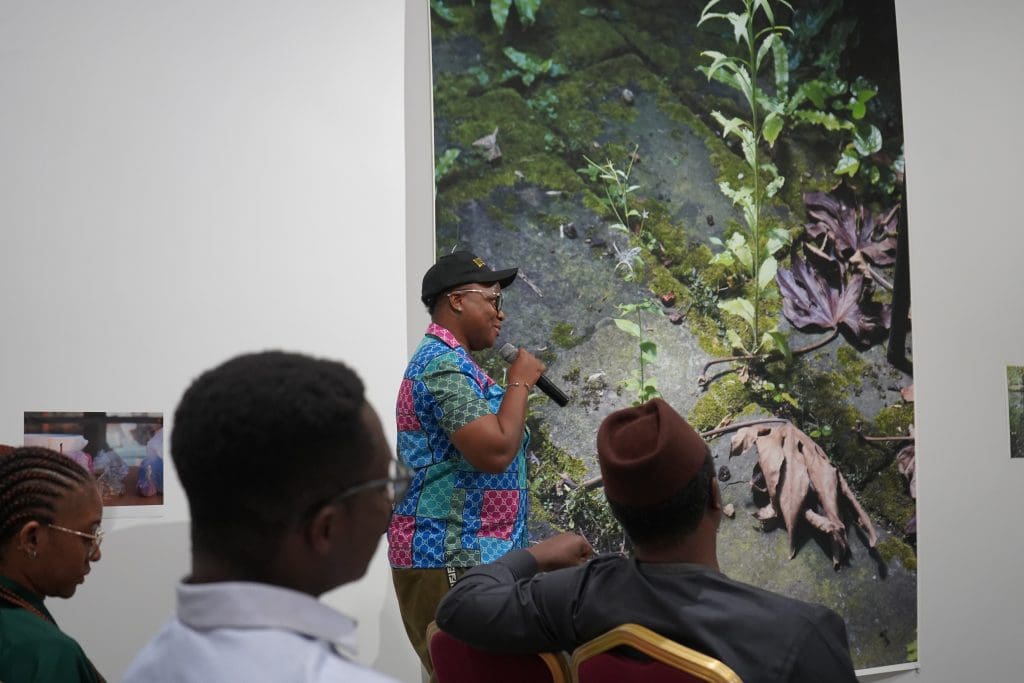 When Abubakar Ibrahim, Jude Idada held reading court with Tillmans’ ‘Fragile’ as photographic backdrop at Art Twenty One, Lagos 10 DSC00406