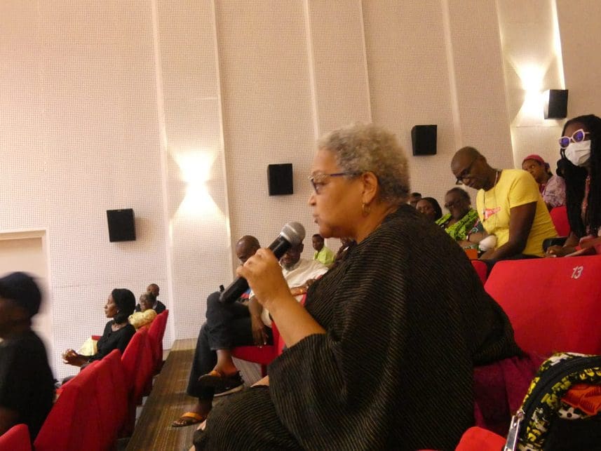June 12: A daughter’s search for her father, how a country found its missing pages 8 Ms Aduke Gomez during the QA session Photo by Adefoyeke Ajao