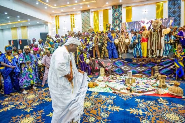 Oooni of Ife at Ayangalu 1