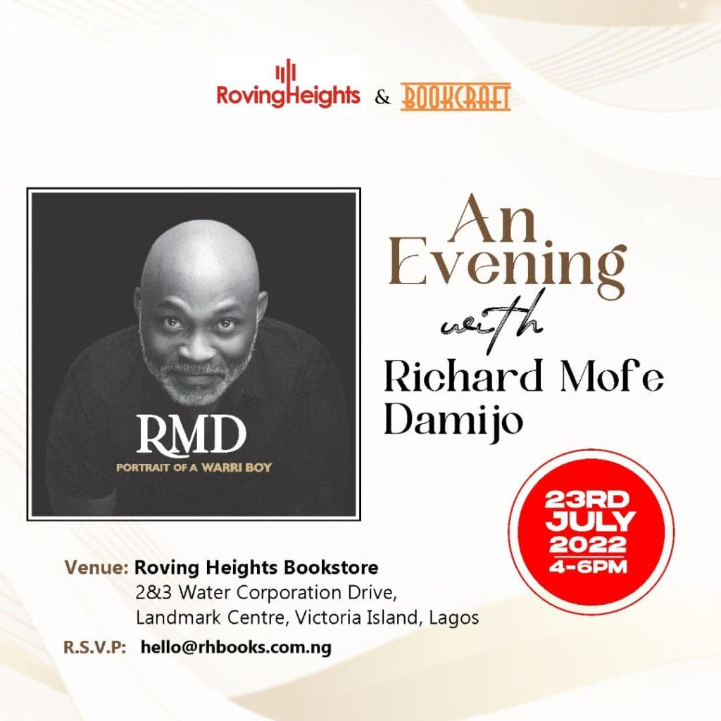 Actor Mofe-Damijo reads from ‘RMD: Portraits of a Warri Boy' at Roving Heights, Lagos, July 23 6 unnamed