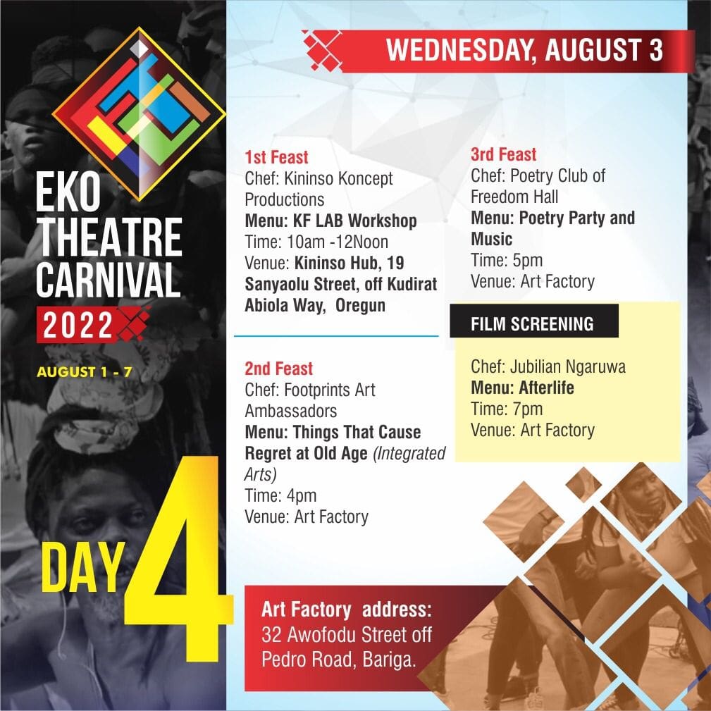 Day4@ETC... Kininso, Footprints, Freedom Hall on showcase with workshop, dance, poetry, drama and film 7 DAY 4