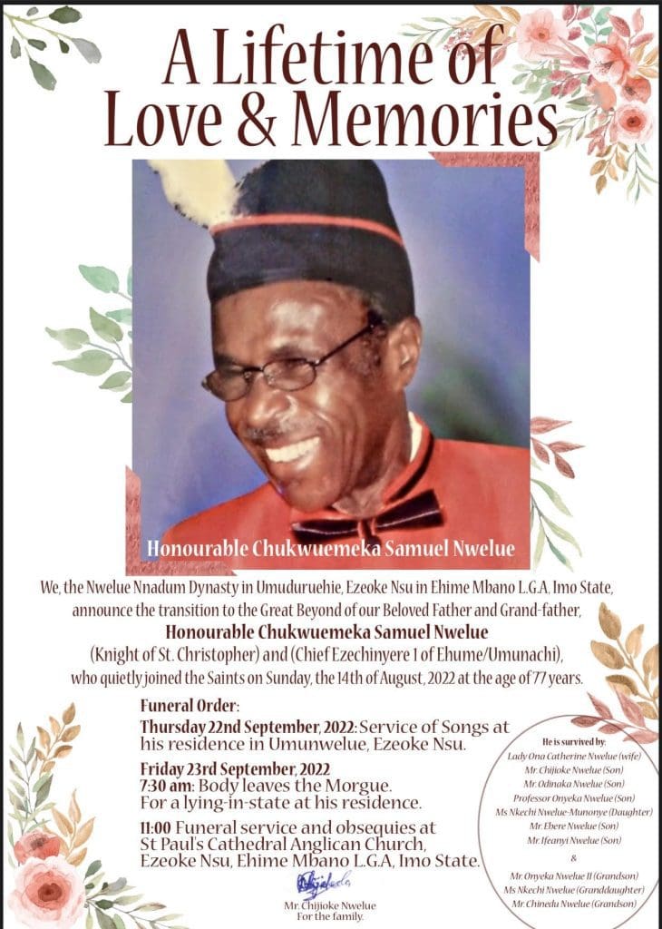 Sir Chukwuemeka Nwelue… a dutiful servant departs 6 unnamed copy