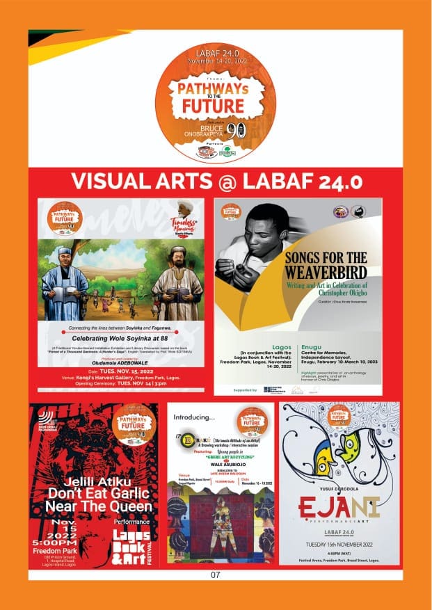 With LABAF 2022, Lagos bathes in 7-day cultural feasts, from Monday, Nov 14 8 VISUAL ARTS COLLECTIVE 2
