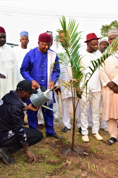 The man in every sector 8 Jibunoh planting at 85