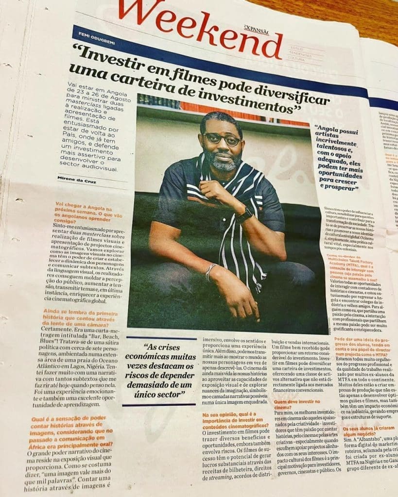 Mission to Luanda... Masterclasses in Storytelling, and Film Pitching 6 3eeb00e0 9c48 40c8 9eed 131d17d7a8ad