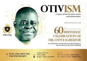 Otive Igbuzor@60: Humble leadership, boundless impact 10 Igbuor