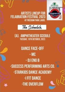 'FELABRATION 2023'... Abami Eda's spirit revisits, triggers creative parties around Lagos 31 DAY 2 AMPHITHEATRE 2