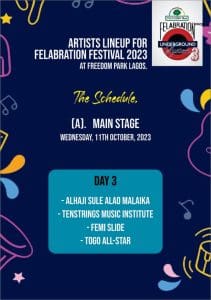 'FELABRATION 2023'... Abami Eda's spirit revisits, triggers creative parties around Lagos 24 DAY 2 MAIN