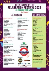 'FELABRATION 2023'... Abami Eda's spirit revisits, triggers creative parties around Lagos 22 Freedom Park FELABRATION outine