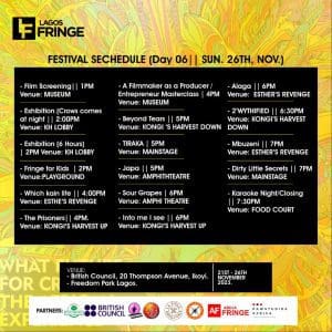 A masterclass, film screening, exhibition, 10 plays... it's a wrap today at the Lagos Fringe 6.0 10 1bce03d3 5df6 4193 ba93 39eba6a9ca54