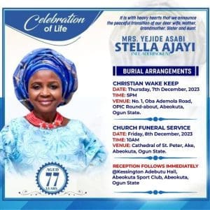 Tribute to our sister Mrs Yejide Stella Ashabi Ajayi 7 dd6b5199 5f4b 4a6c b679 bad84f968d78