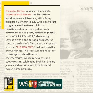 Celebrating Wole Soyinka 2