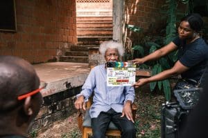 ‘Ebrohimie Road, A Museum of Memory’ premieres July 11 Soyinka on set of Ebrohimie 1