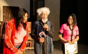Photo 5 Initiator Pink Award Princess Veronica Okei Lifetime Achievement Award for Literary Excellence and Social Impact Prof. Wole Soyinka and Promoter Pink Award Dr. Joe Odumakin 1