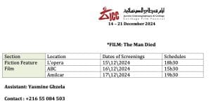 ‘The Man Died’… in Carthage film festival, Tunisia, Dec 14-21 7 The Man Died in Carthage 1