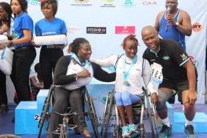 Herbert Wigwe with Special Athletes