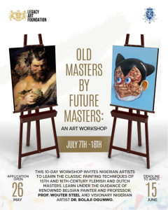 Open Call: Old Masters by Future Masters – Art Workshop in Lagos 7 Old Masters 1