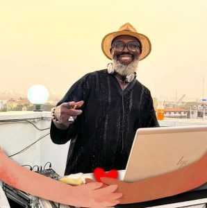 DJBola Browne, Freedom Park’s Director of Progs, buried in colours 30 Raymond Browne